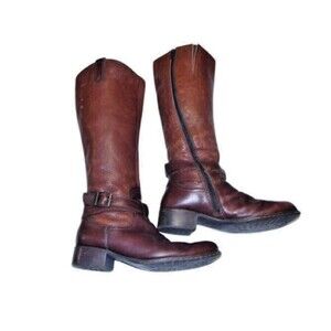 BOC Born Concept Boots Womens 6.5 M Katonah Tall Riding Brown Leather BC6819